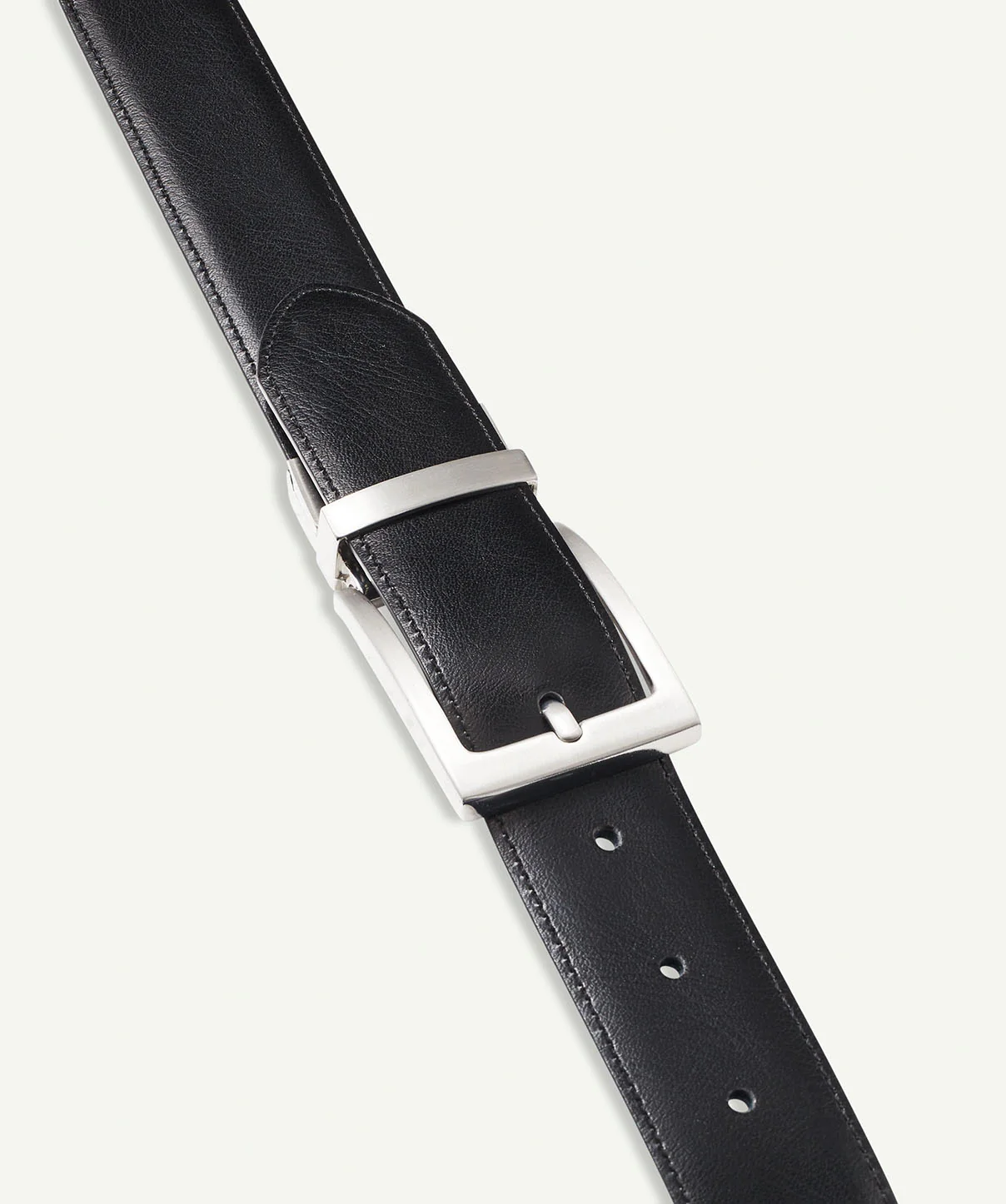 Reversible Leather Belt - Black/Brown - Image 6