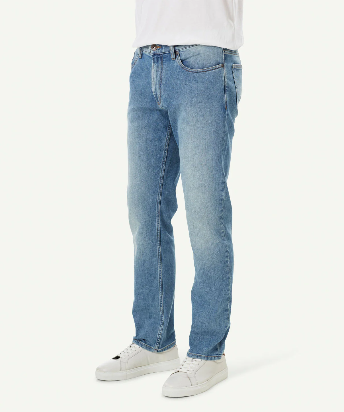 Selwyn Straight Fit Jean - Washed Indigo - Image 6