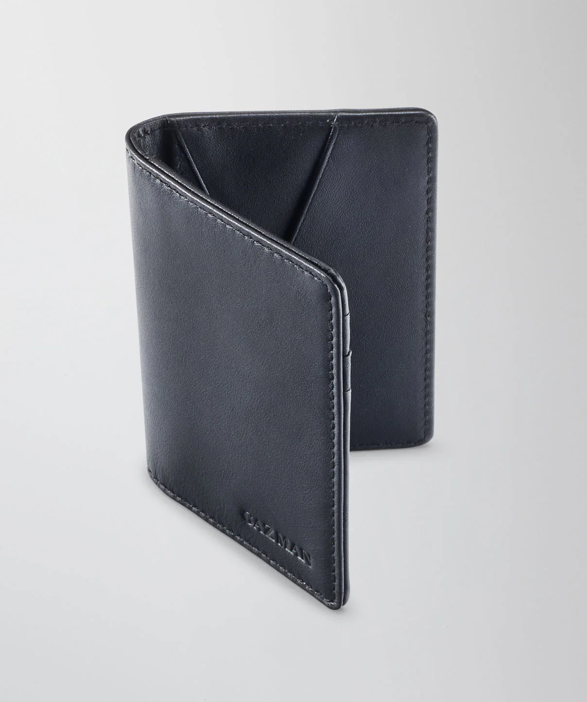 Slim Leather Wallet - Black - Image 3