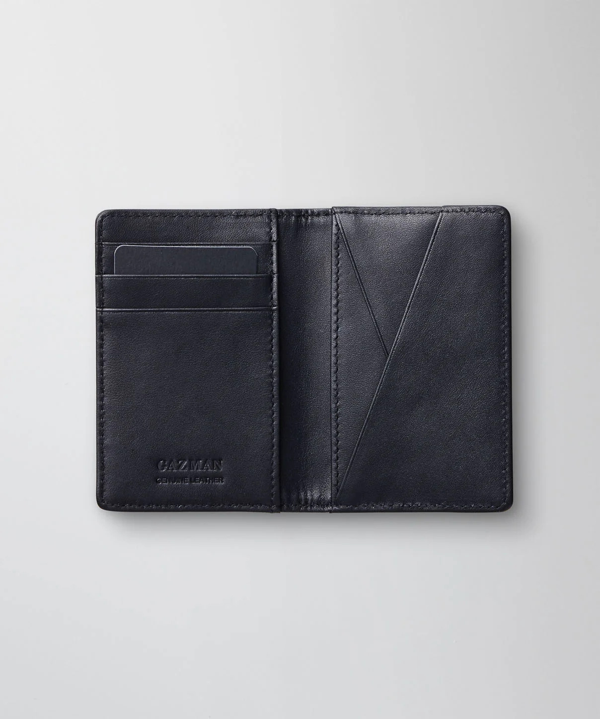 Slim Leather Wallet - Black - Image 5