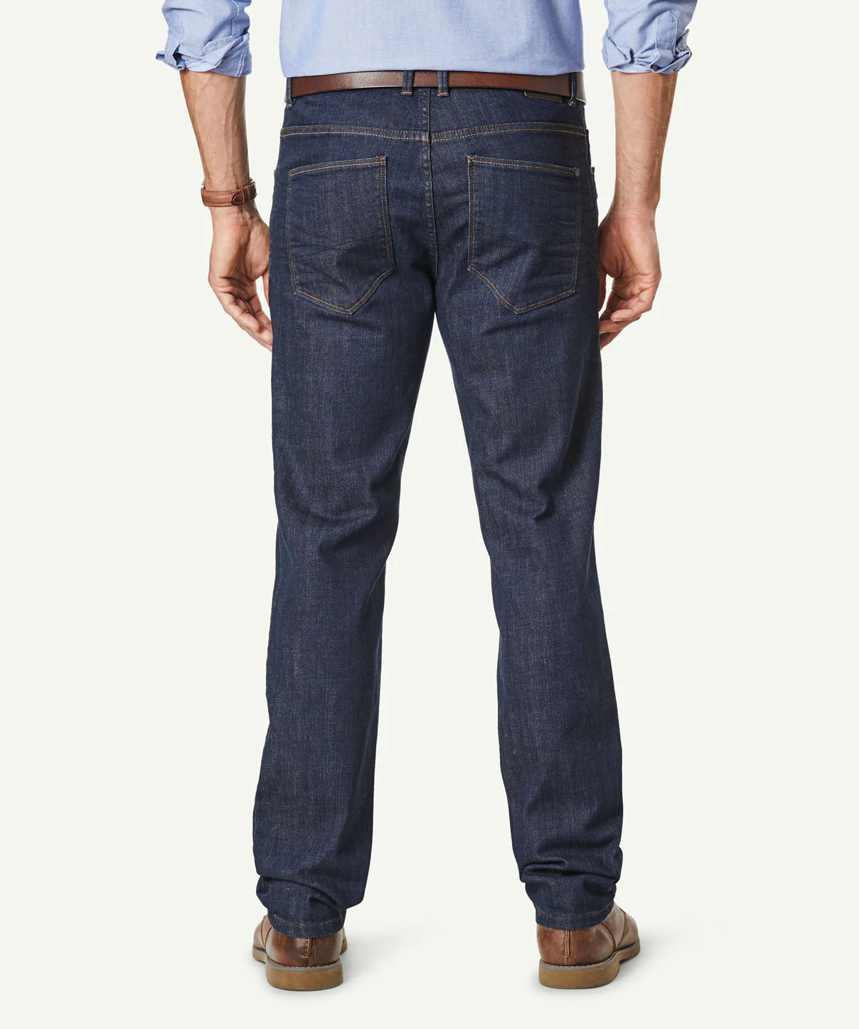 Straight Stretch Jeans - Dark Indigo - Image 3