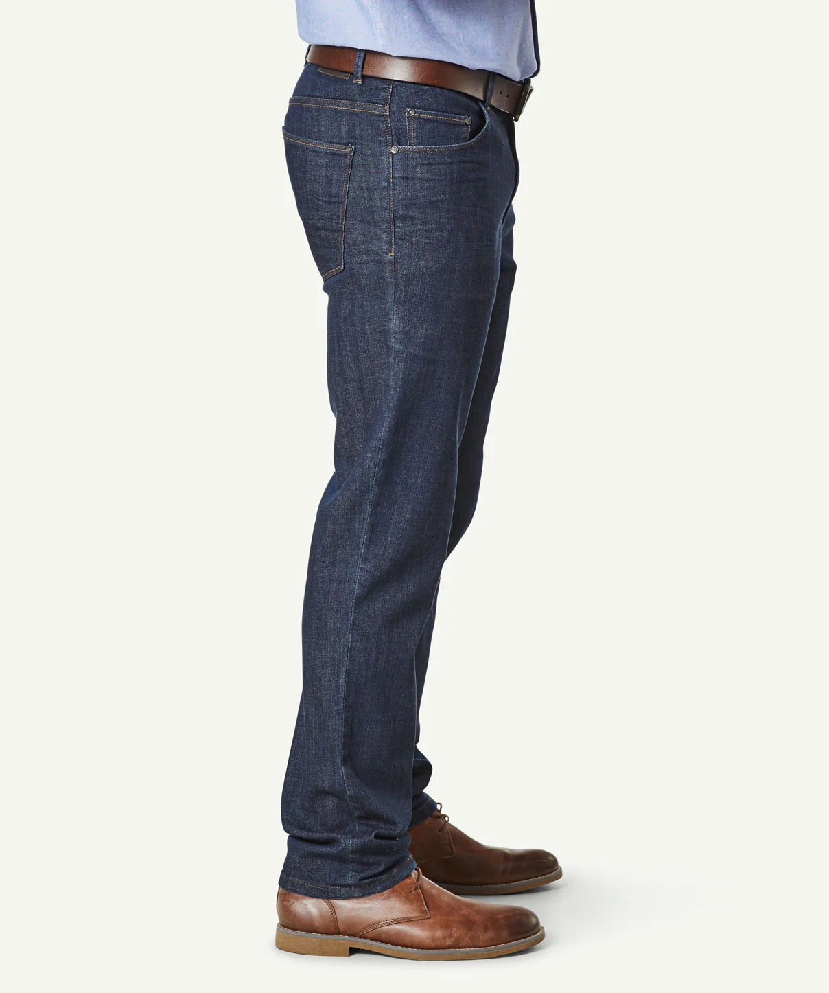 Straight Stretch Jeans - Dark Indigo - Image 6