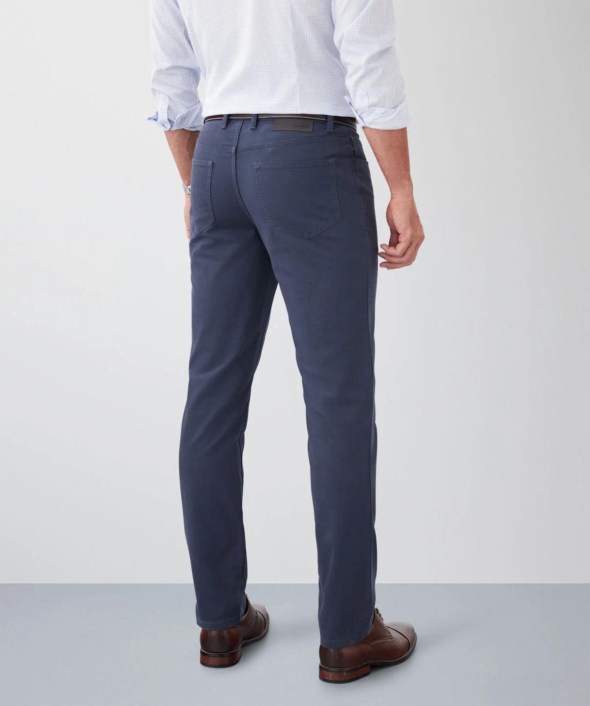 Stretch Bedford Cord Pants - Indigo - Image 3
