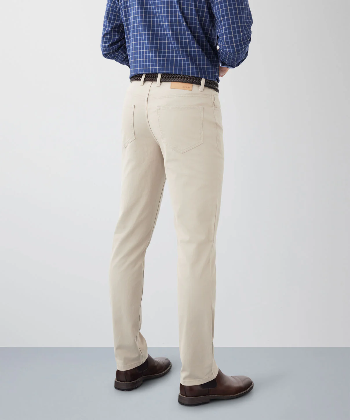 Stretch Bedford Cord Pants - Putty - Image 3