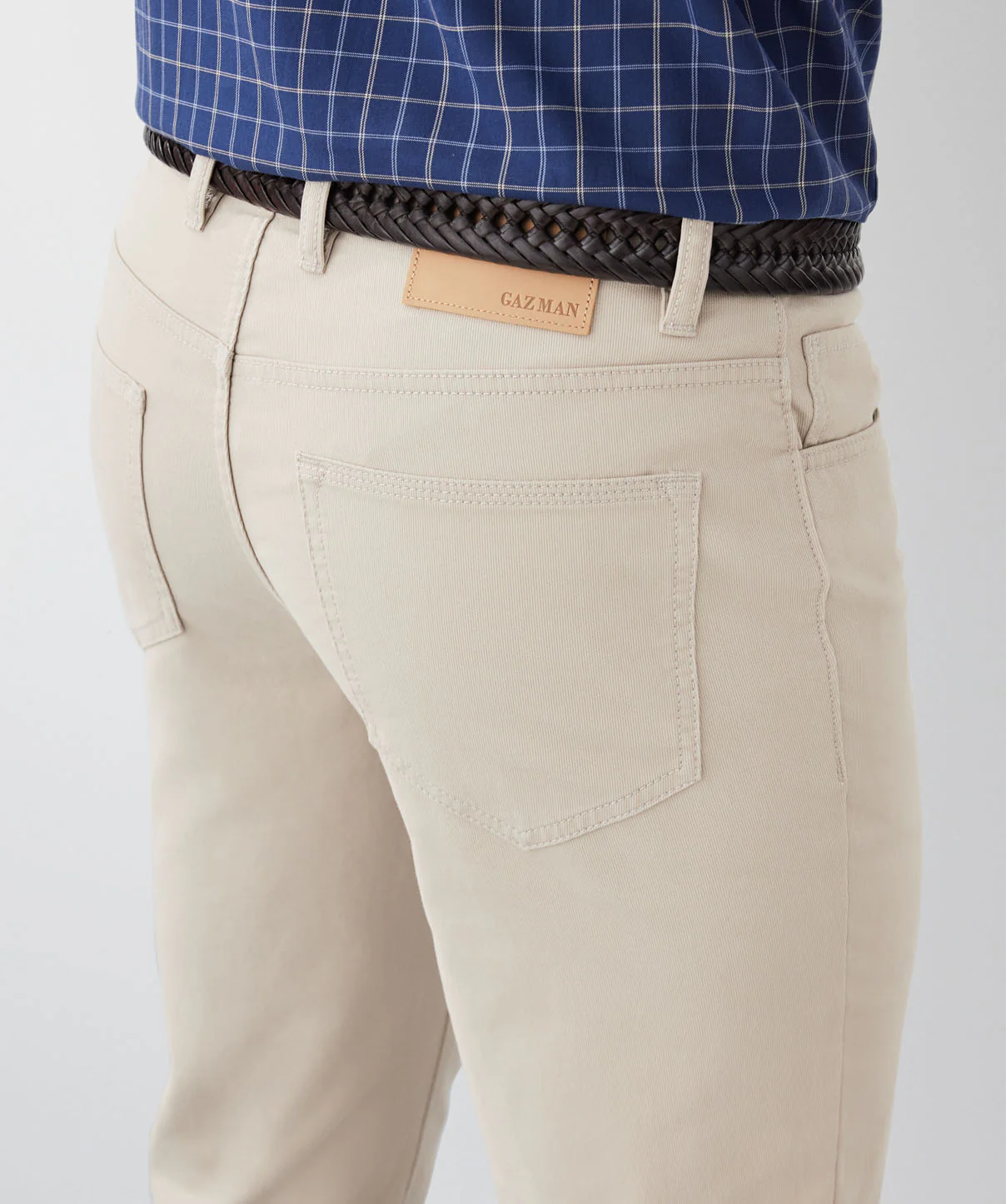 Stretch Bedford Cord Pants - Putty - Image 4