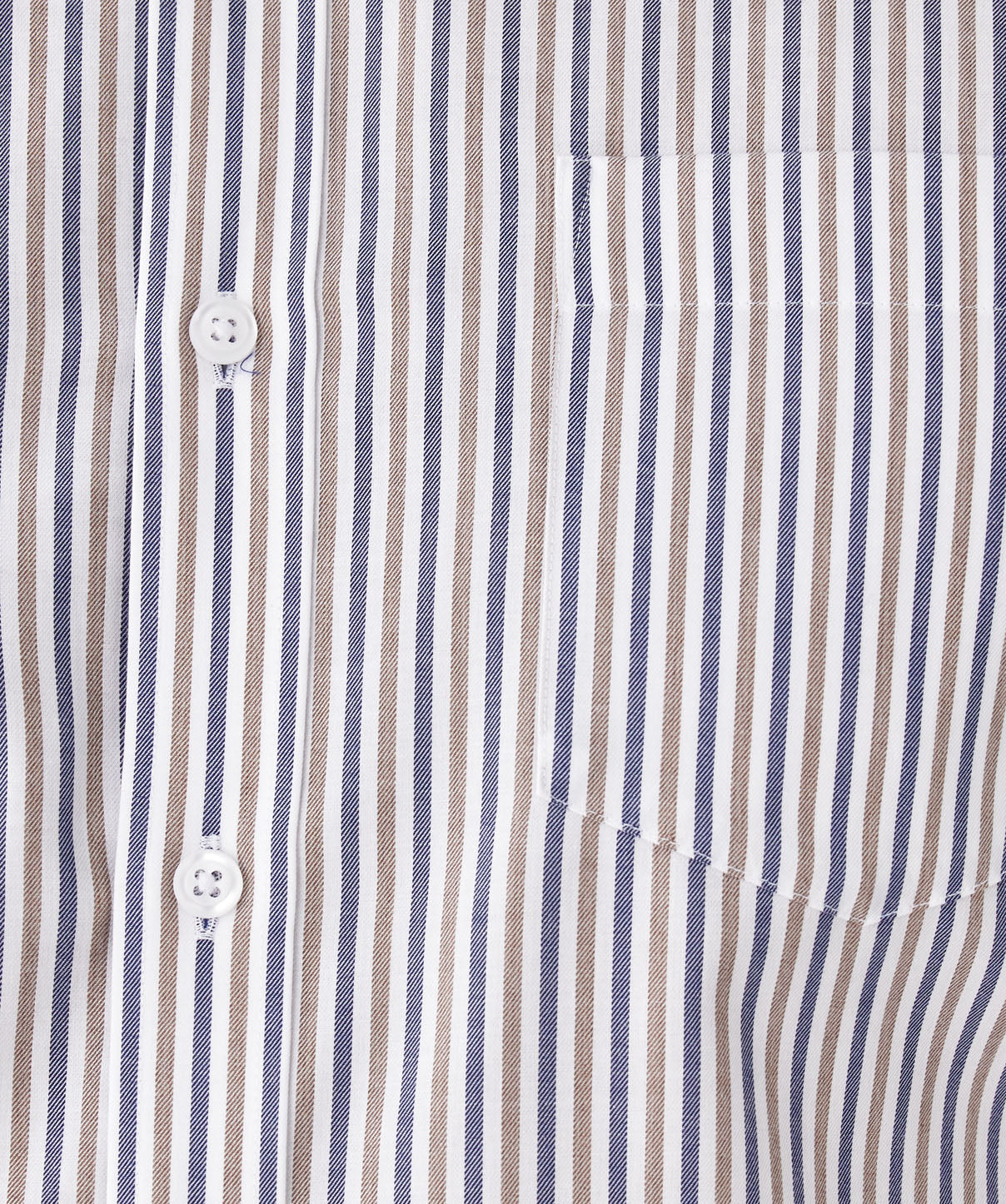 Tailored Fit Easy Care Stripe Long Sleeve Shirt - Multi Stripe - Image 6