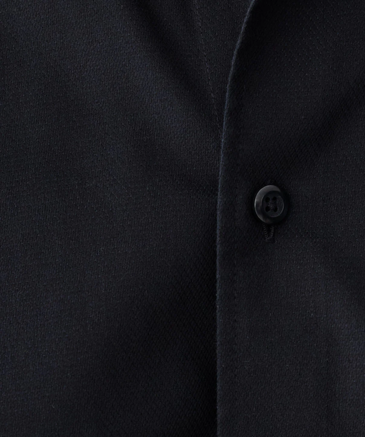 Tailored Non-Iron Dobby Long Sleeve Shirt - Black - Image 6