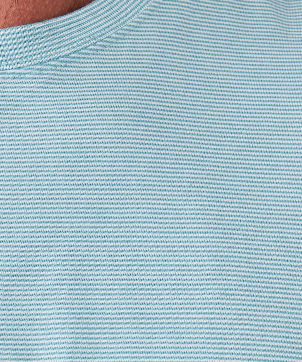 Weekend Stripe Crew T-shirt - Sea Green - Image 6